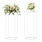 2pcs 23.6in Wedding Centerpieces for Tables with Mesh Plates for Party, Weddings